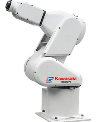 Kawasaki Robot Arm RS003N, taşıma, yükleme ve boşaltma, yapıştırma için kullanılır